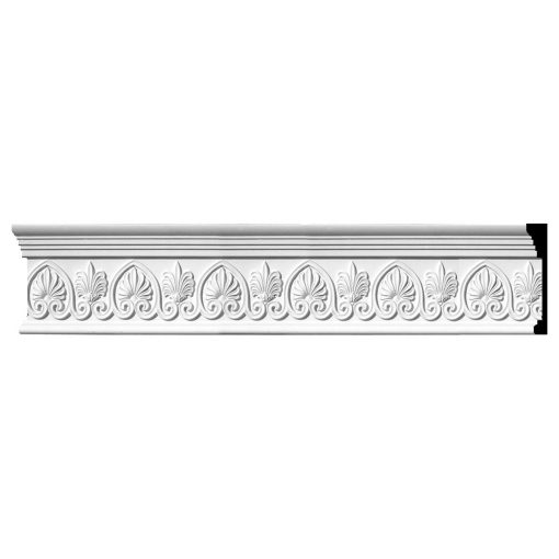 MLD07X01EM 7-3/4"H x 1-3/8"P x 96"L Emery Scrolled Palmelle Frieze