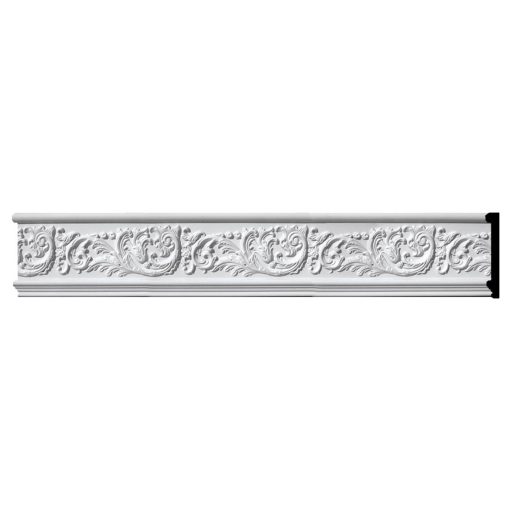 MLD07X01TY 7"H x 1"P x 96"L Tyrone Scroll & Flowers Frieze