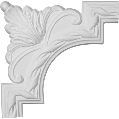 PML09X09JA 9"W x 9"H Jackson French Ribbon Panel Molding Corner
