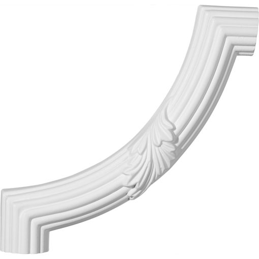 PML08X08AC 8-7/8"W x 8-7/8"H Reeded Acanthus Leaf Panel Molding Corner