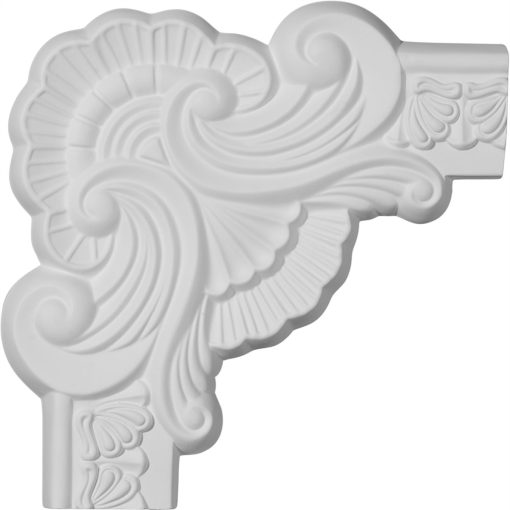 PML09X09AC 9-3/8"W x 9-3/8"H Acanthus Leaf Panel Molding Corner