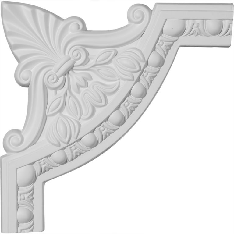 PML10X10RA 10-1/4"W x 10-1/4"H Raymond Egg & Dart Panel Molding Corner