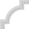 PML12X12RA 12-7/8"W x 12-7/8"H Raymond Egg & Dart Panel Molding Corner