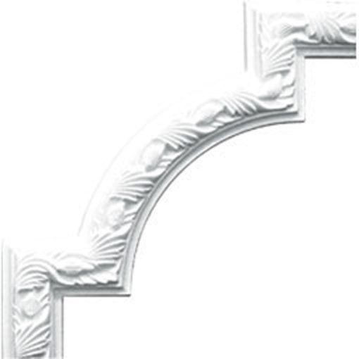 PML12X12MI 12-3/4"W x 12-3/4"H Milton Running Leaf Panel Molding Corner