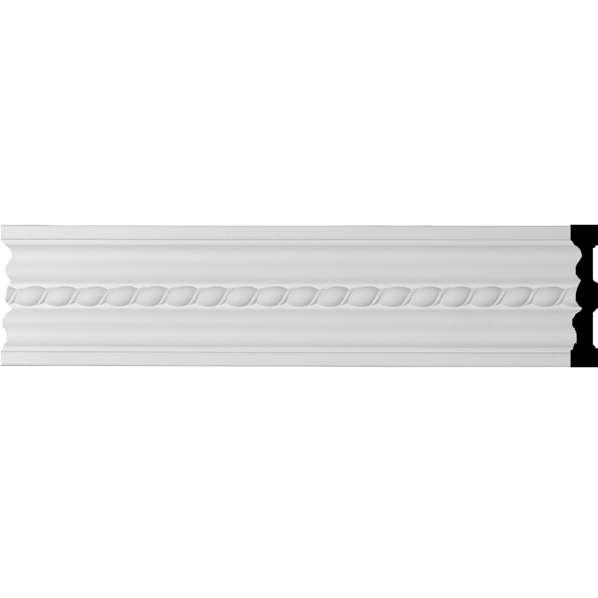 MLD05X00OL 5"H x 7/8"P x 96"L Orleans Rope Chair Rail or Casing Moulding