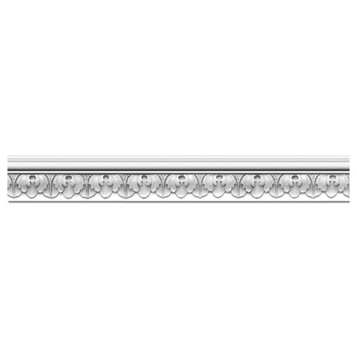 MLD01X00BL 1-7/8"H x 3/4"P x 96"L Blackthorne Acanthus Leaf Chair Rail Molding