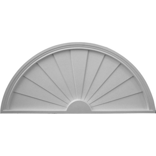 PED31X16X01SB 31-3/4"W x 16"H x 1-3/4"P Half Round Sunburst Pediment