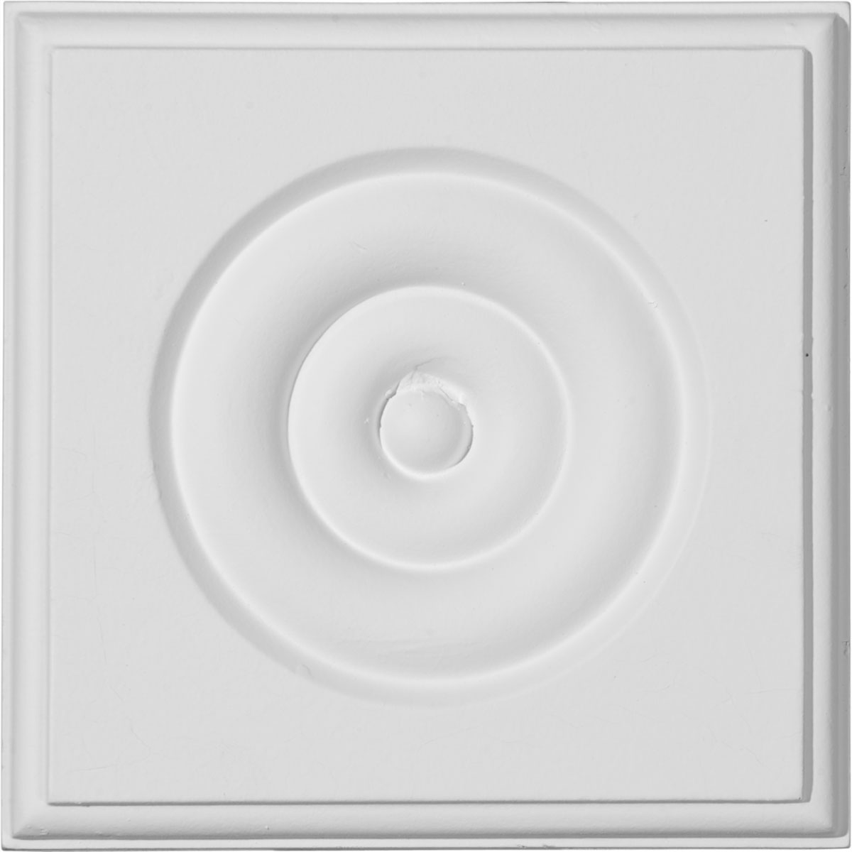 PB04X04X01WA 4-3/4"W x 4-3/4"H x 1-1/8"P Waltz Bullseye Plinth Block