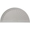 PED36X18X02SB 36"W x 18"H x 2"P Half Round Sunburst Pediment