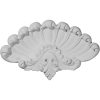 ONL15X09X01SE 15"W x 9-1/4"H x 1-1/8"P Sea Shell Center Onlay