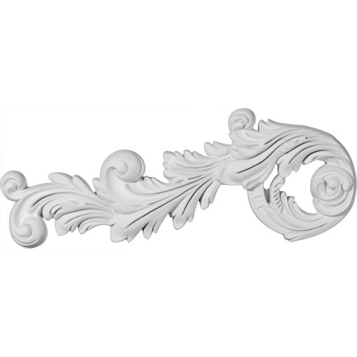 ONL17X07X01PA-R 17-3/4"W x 7-3/8"H x 1-1/8"P Paris Scroll Onlay,Right