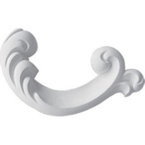 ONL05X02X00MA-L 5-1/4"W x 2-1/2"H x 7/8"P Maria Swag Onlay,Left