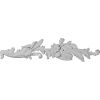 ONL26X06X01EL-R 26-3/4"W x 6-5/8"H x 1-1/8"P Elsinor Swag Onaly,Right