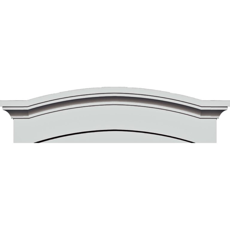 PED57X14X01EM 57-1/2"W x 14-7/8"H x 1-1/8"P Massive Emery Pediment
