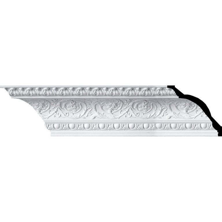 MLD09X10X14HI 9-7/8"H x 10-5/8"P x 14-1/2"F x 96"L Hillsborough Rococo Crown Molding
