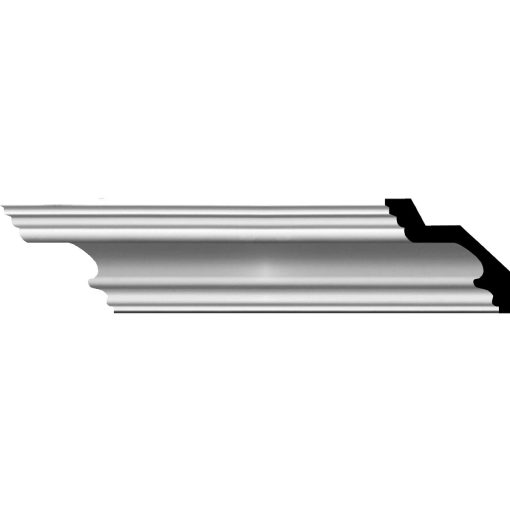 MLD03X04X05DE 3-3/8"H x 4-3/4"P x 5-7/8"F x 94-1/2"L Devon Smooth Crown Molding