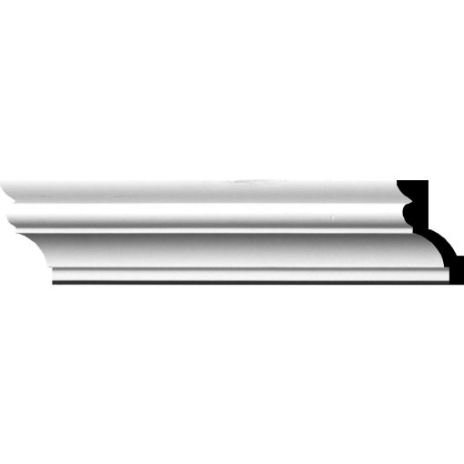 MLD02X01X03AS 2-7/8"H x 1-7/8"P x 3-1/2"F x 94-1/2"L Asa Smooth Crown Molding