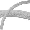 CR65HI 64-1/2"OD x 58"ID x 3-1/4"W x 1"P Hillsborough Running Coin Ceiling Ring (1/4 of complete circle)