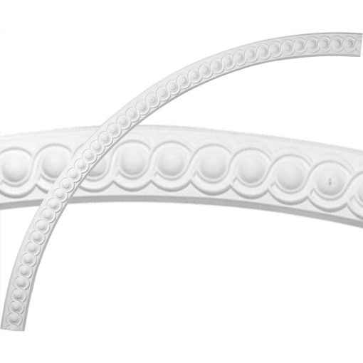 CR63HI 63-1/2"OD x 59"ID x 2-1/4"W x 3/4"P Hillsborough Running Coin Ceiling Ring (1/4 of complete circle)