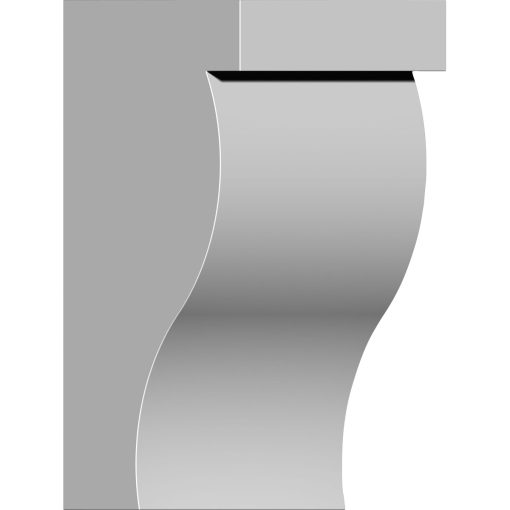 BKT06X10X05TE 6"W x 10-3/4"D x 5-1/4"H Temple Bracket