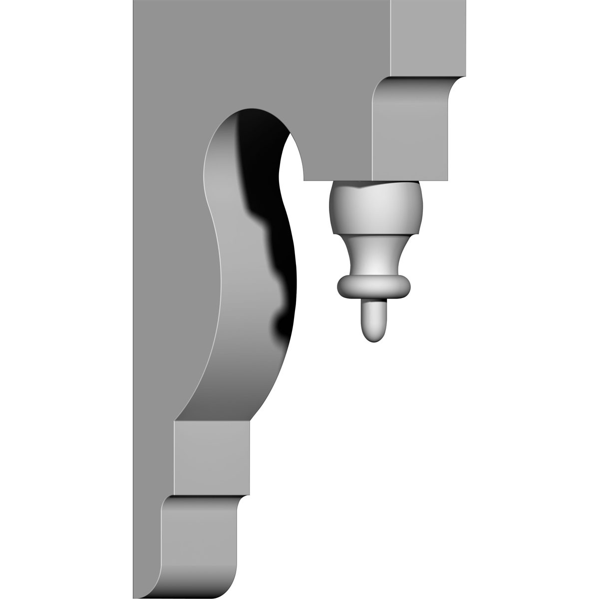 BKT02X09X16AB 2-3/4"W x 9-3/4"D x 16"H Aberdeen Bracket