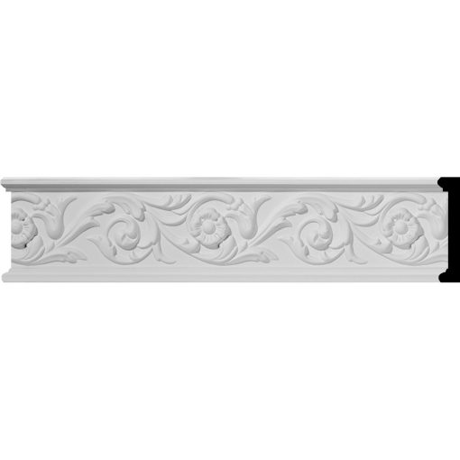 CHA03X00DL 3-1/4"H x 3/4"P x 96"L Delfina Running Leaf Chair Rail