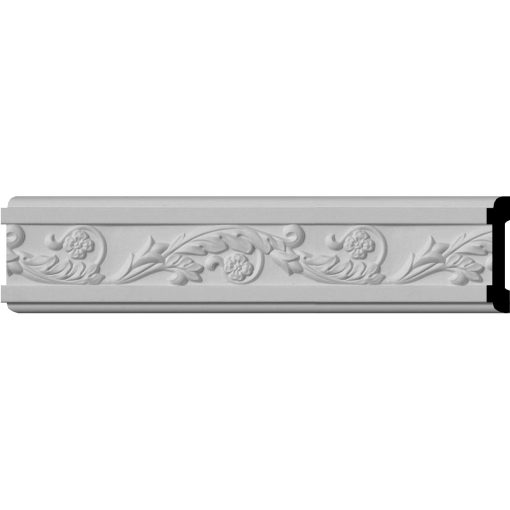 CHA03X00ME 3-3/8"H x 3/4"P x 96"L Medway Running Floral Chair Rail