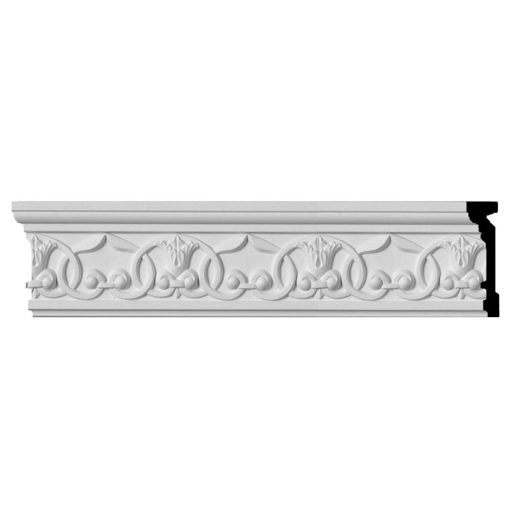 CHA04X01VE 4"H x 1"P x 96"L Versailles Flower Blossom Chair Rail