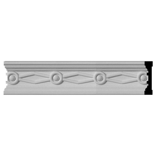 CHA03X00FE 3-1/8"H x 3/4"P x 96"L Large Federal Chair Rail