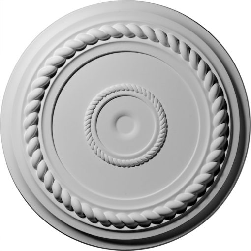 CM18AL 19-5/8"OD x 4-3/4"ID x 1-1/2"P Alexandria Rope Ceiling Medallion