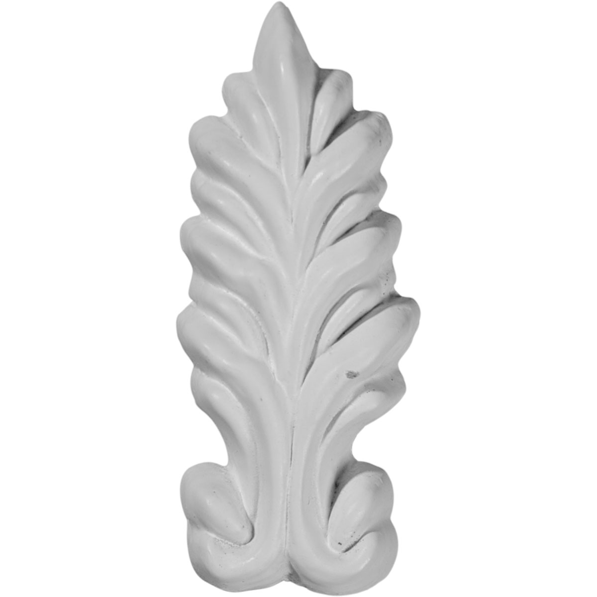 ONL01X02HE 1-1/8"W x 2-3/4"H Helene Leaf Drop Onlay