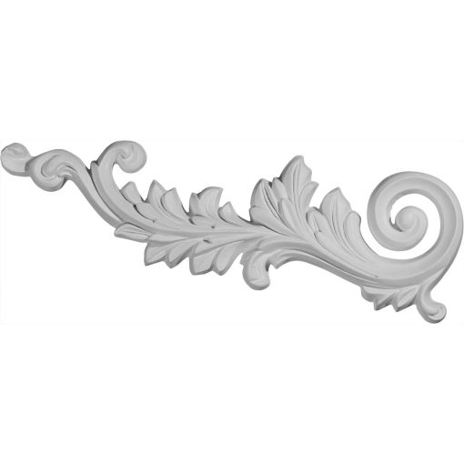 ONL15X05RB-L 15-3/4"W x 5-1/8"H x 1-1/8"P Robin Scroll Onlay,Left