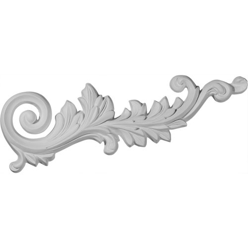 ONL15X05RB-R 15-3/4"W x 5-1/8"H x 1-1/8"P Robin Scroll Onlay,Right