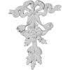 ONL06X09RO 6-1/2"W x 9"H x 1"P Rose & Ribbon Drop Onlay