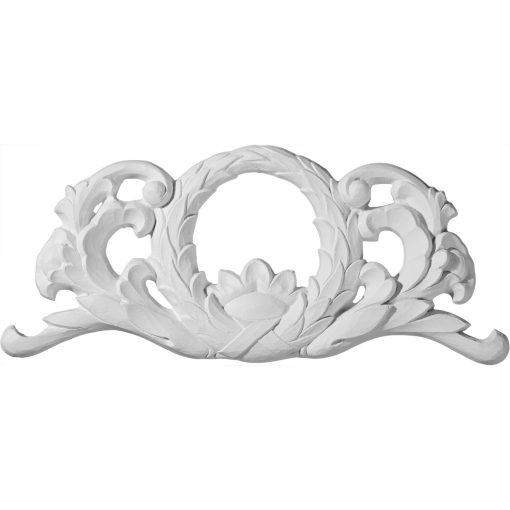 ONL11X04WR 11-1/4"W x 4-3/4"H x 5/8"P Wreath Center Onlay