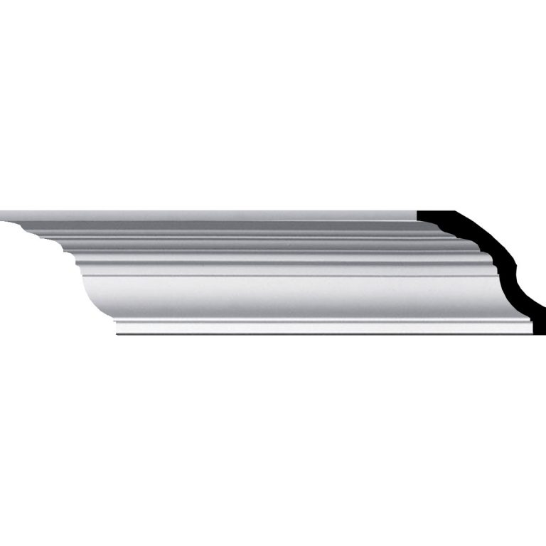 MLD03X03X04BE 3"H x 3-1/2"P x 4-3/8"F x 94-1/2"L Bedford Smooth Crown Molding