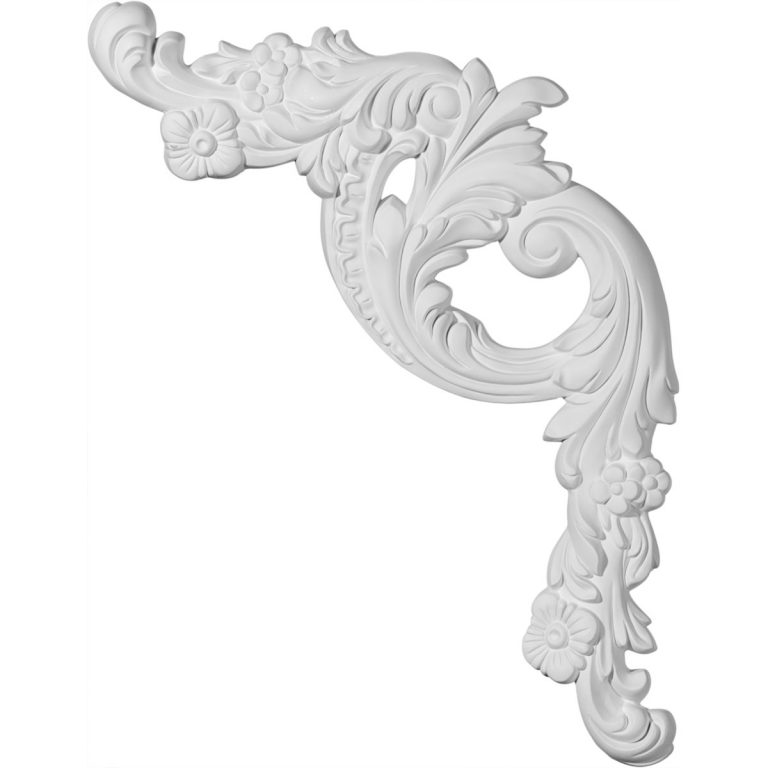 PML16X18TI-R 16-1/2"W x 18-1/8"H x 1-1/4"P Tirana Panel Molding Corner,Right
