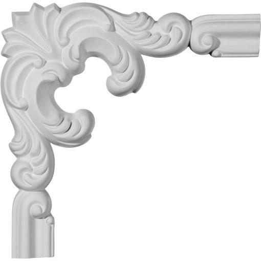 PML10X10SE-1 10"W x 10"H x 1-1/8"P Seville Panel Molding Corner