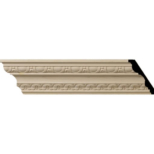 4"H x 2-7/8"P x 5"F x 96"L Bedford Wood Crown Moulding