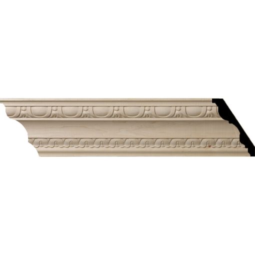 5-1/2"H x 4"P x 6-3/4"F x 96"L Bedford Wood Crown Moulding