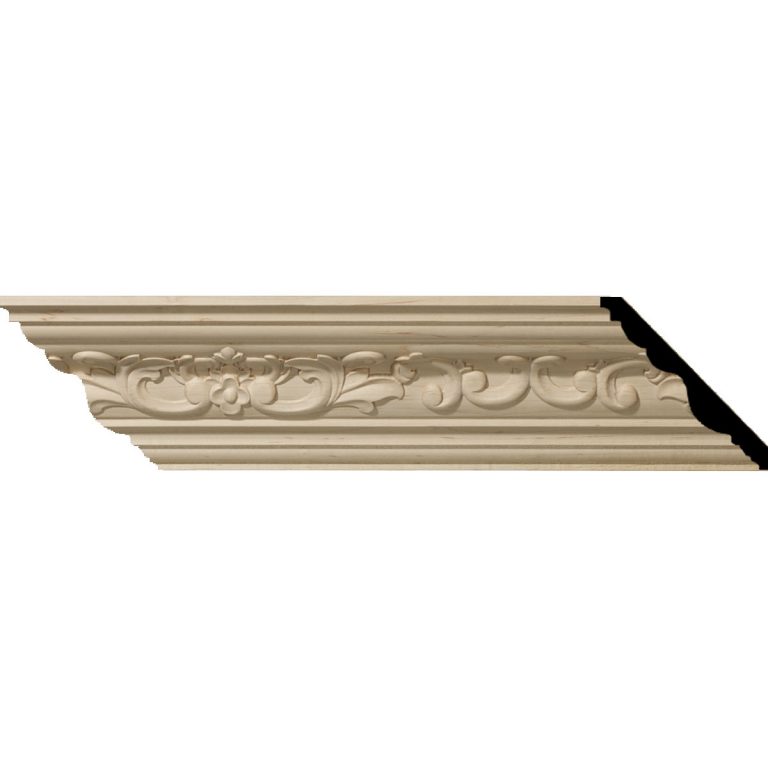 4-3/4"H x 4-7/8"P x 6-3/4"F x 96"L Medway Wood Crown Moulding