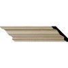 4-3/4"H x 4-7/8"P x 6-3/4"F x 96"L Andrea Rope Wood Crown Moulding