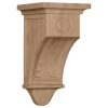 5"W x 5"D x 9"H Arts and Crafts Wood Corbel