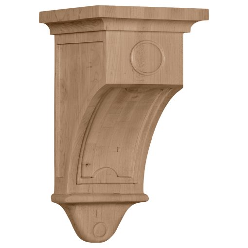 5"W x 5"D x 9"H Arts and Crafts Wood Corbel