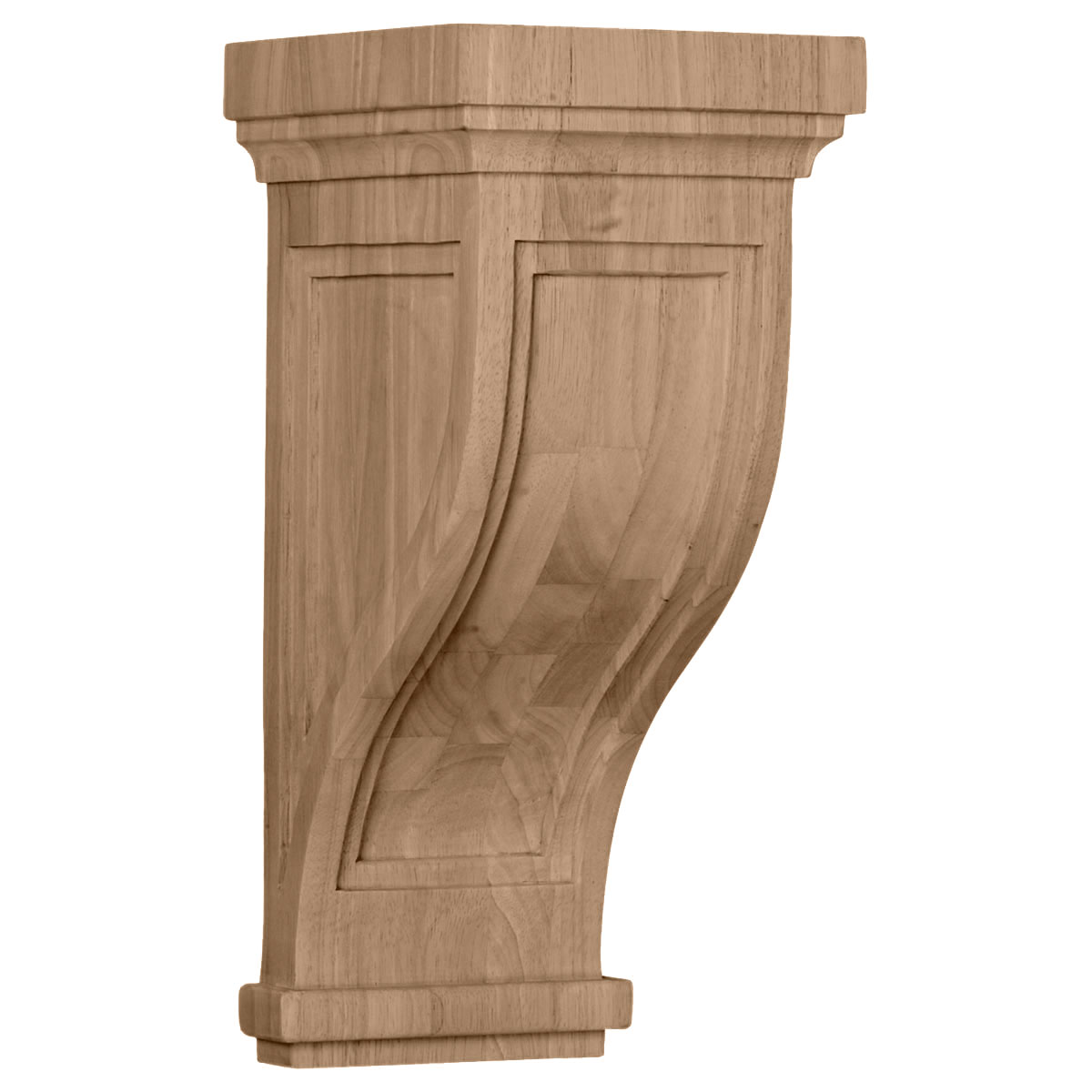 7-1/2"W x 8"D x 17"H Charleston Mission Wood Corbel