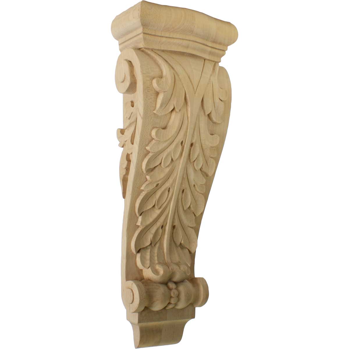 7"W x 4"D x 20"H Large Farmingdale Acanthus Pilaster Wood Corbel
