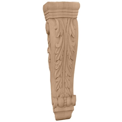 8-1/4"W x 4-3/4"D x 35"H Extra Large Farmingdale Acanthus Pilaster Wood Corbel