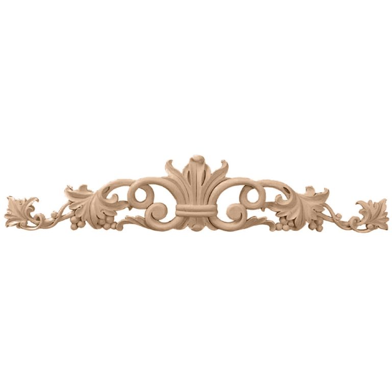 36"W x 6-1/4"H x 1"D Large Marseille Center with Scrolls
