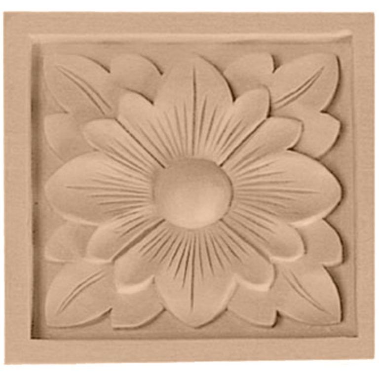 5-1/8"W x 5-1/8"H x 1"D Large Dogwood Flower Rosette