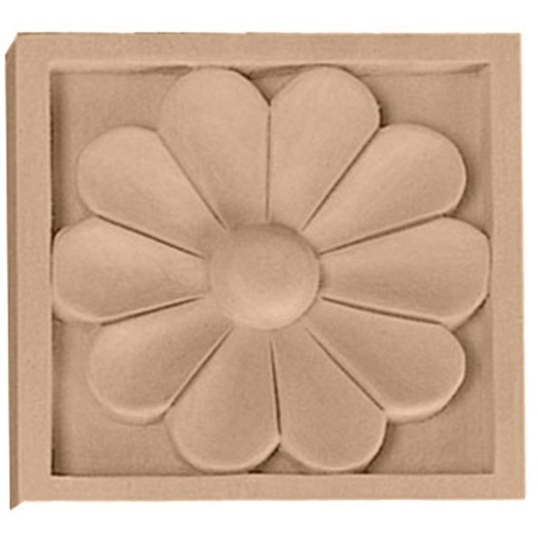5-1/8"W x 5-1/8"H x 1"D Large Medway Rosette